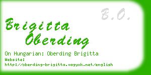 brigitta oberding business card